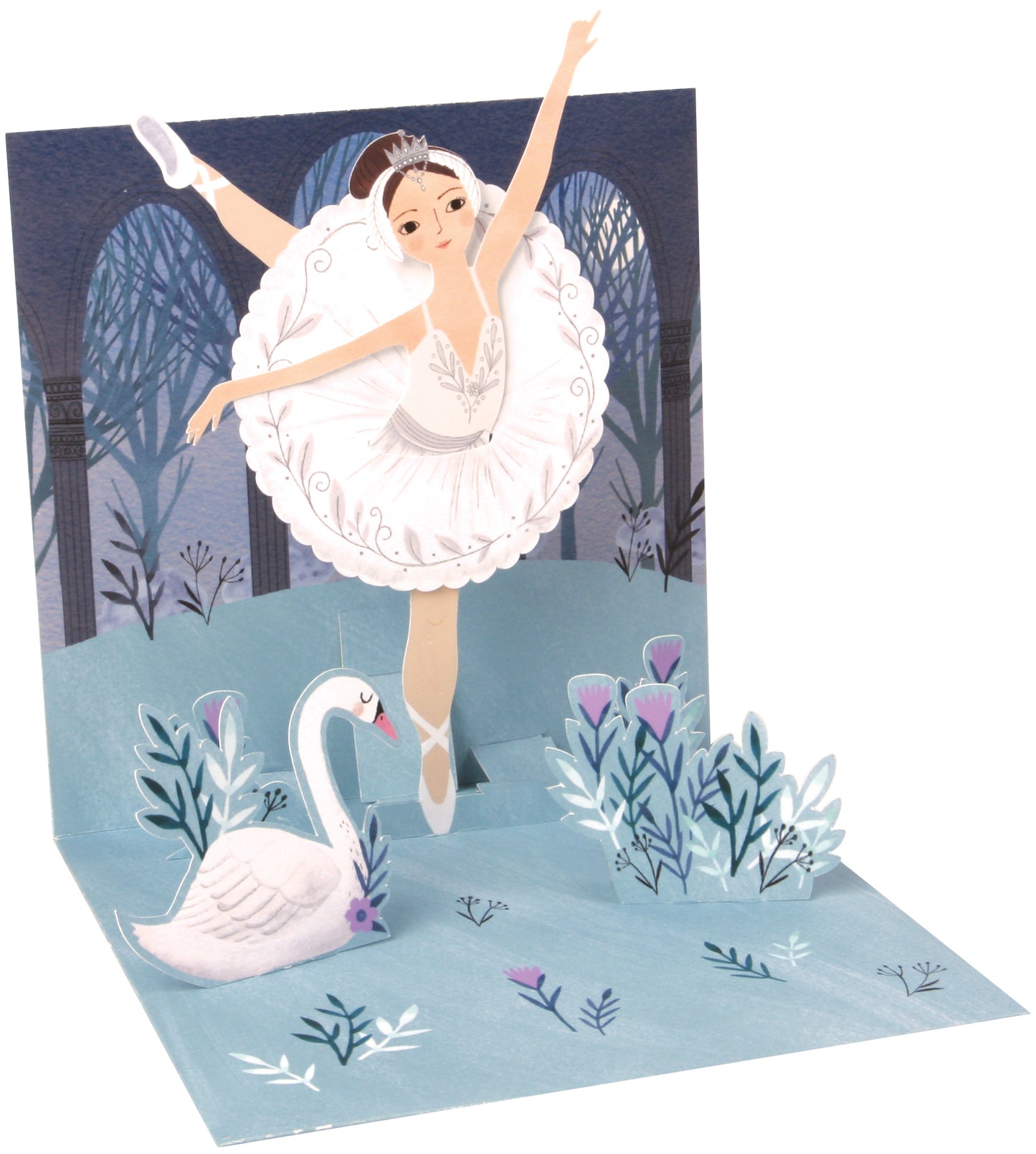Swan Lake Treasures: Pop-up Greeting Card