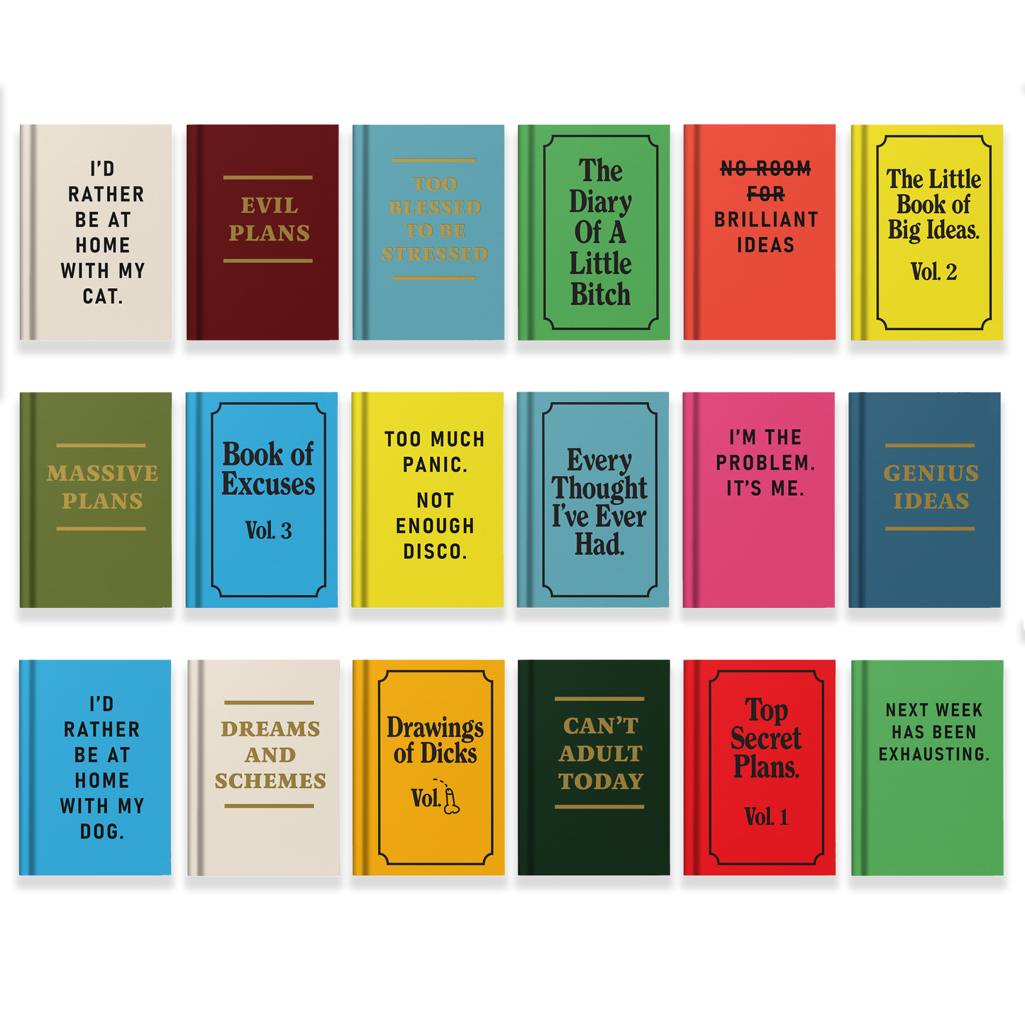 Drawings of Dicks A7 Fabric Hardback Notebook