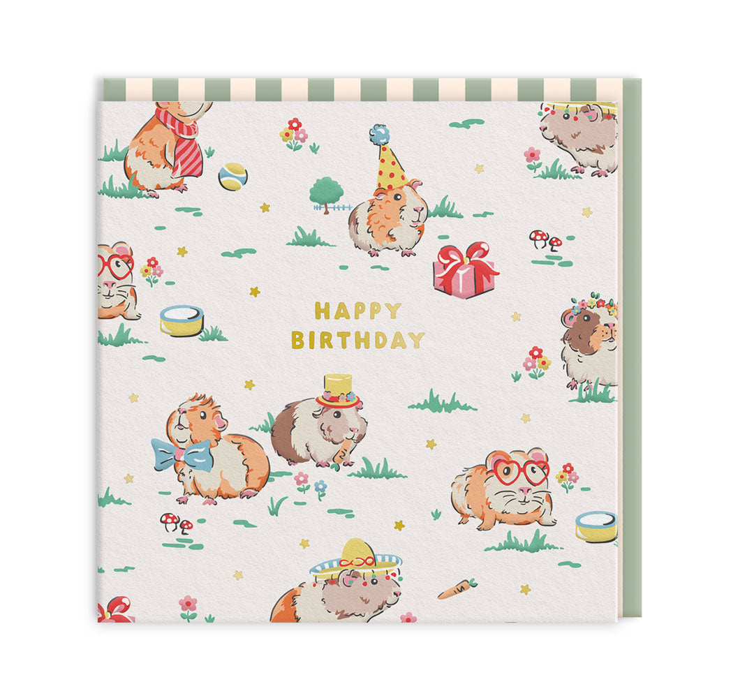 Hamster Mini Square Greeting Card