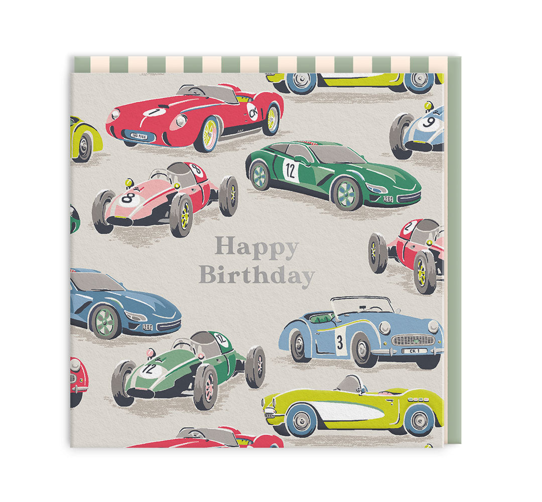 Cars Mini Square Greeting Card