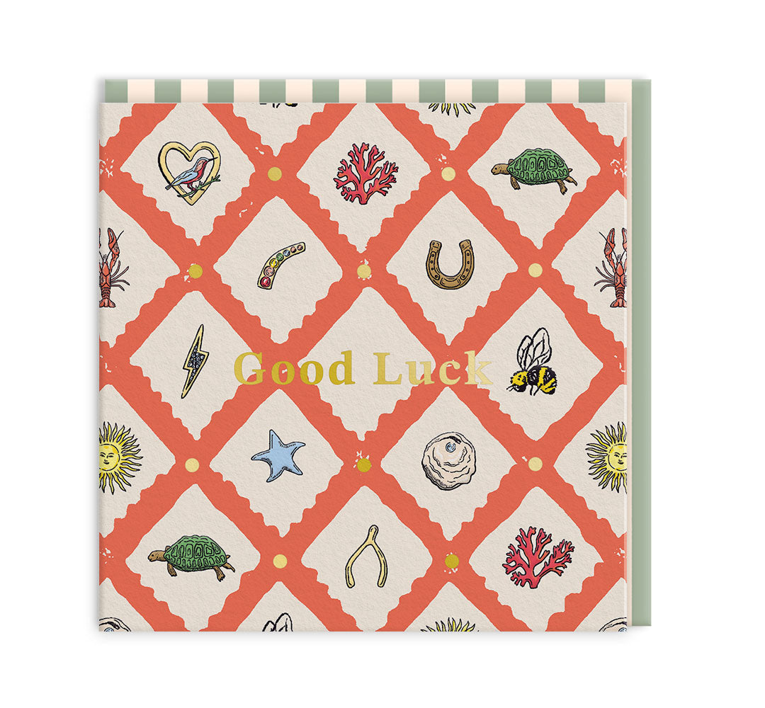 Lucky Charm Mini Square Greeting Card