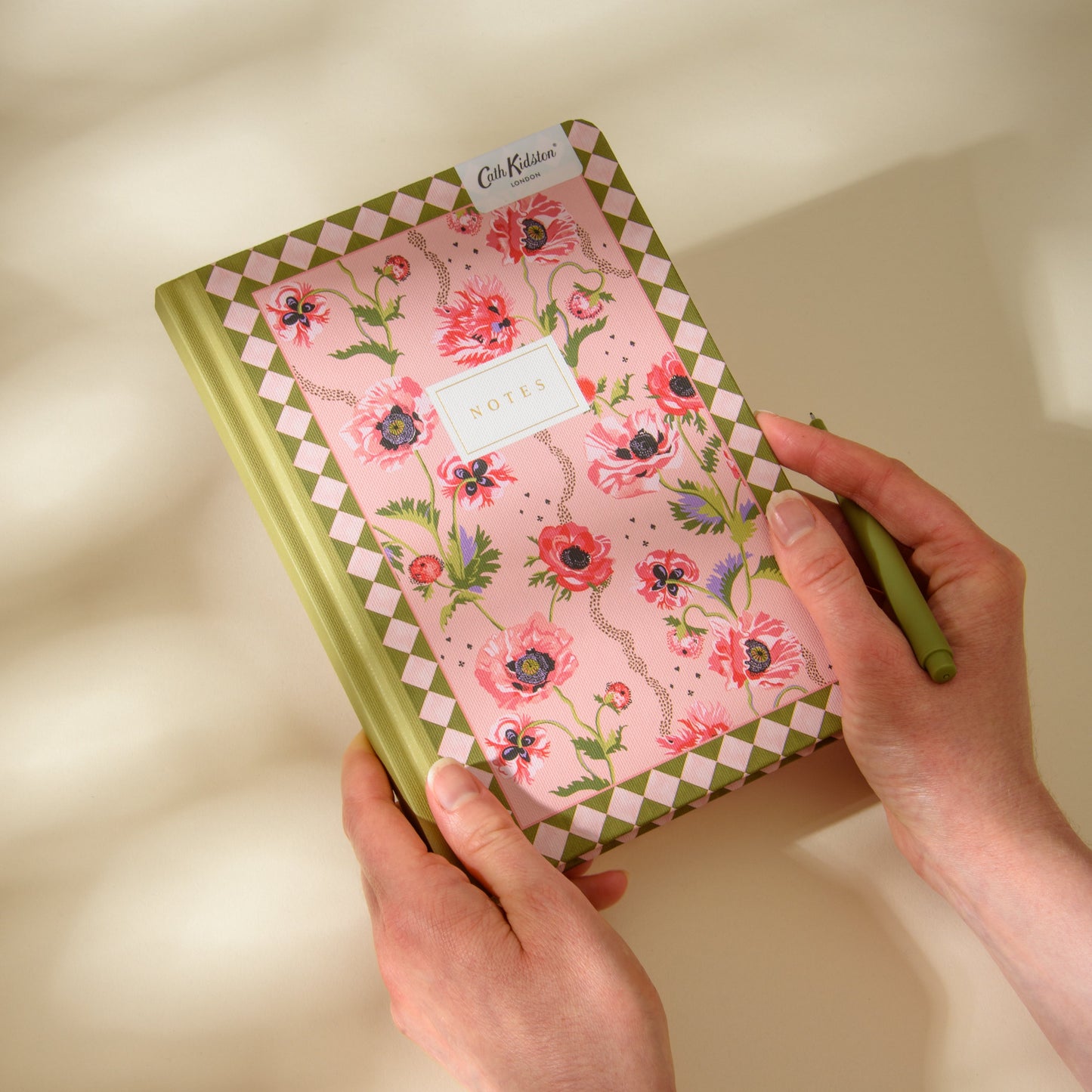 Pink Poppies A5 Premium Hardback Notebook
