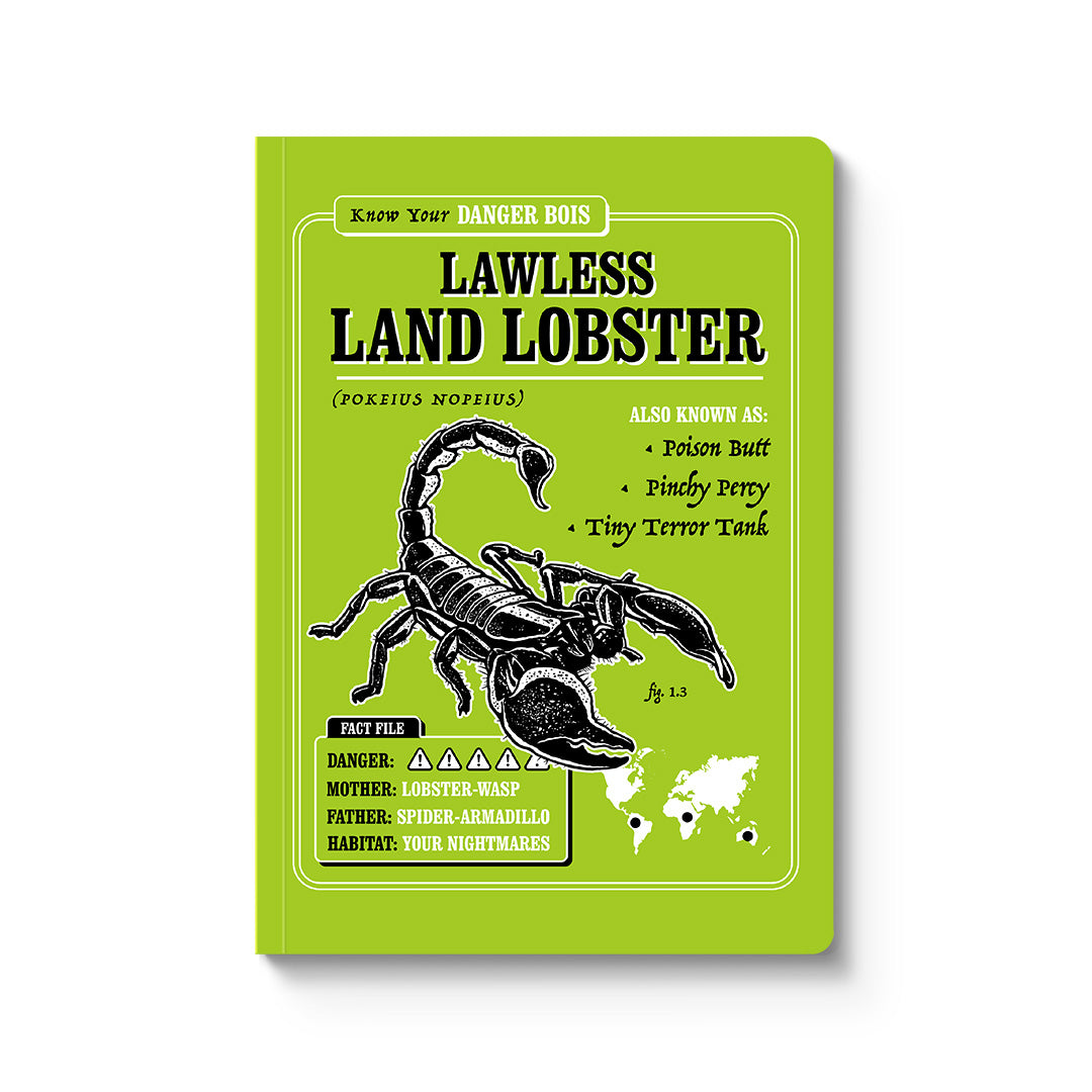 Lawless Lobster A5 Paperback Notebook