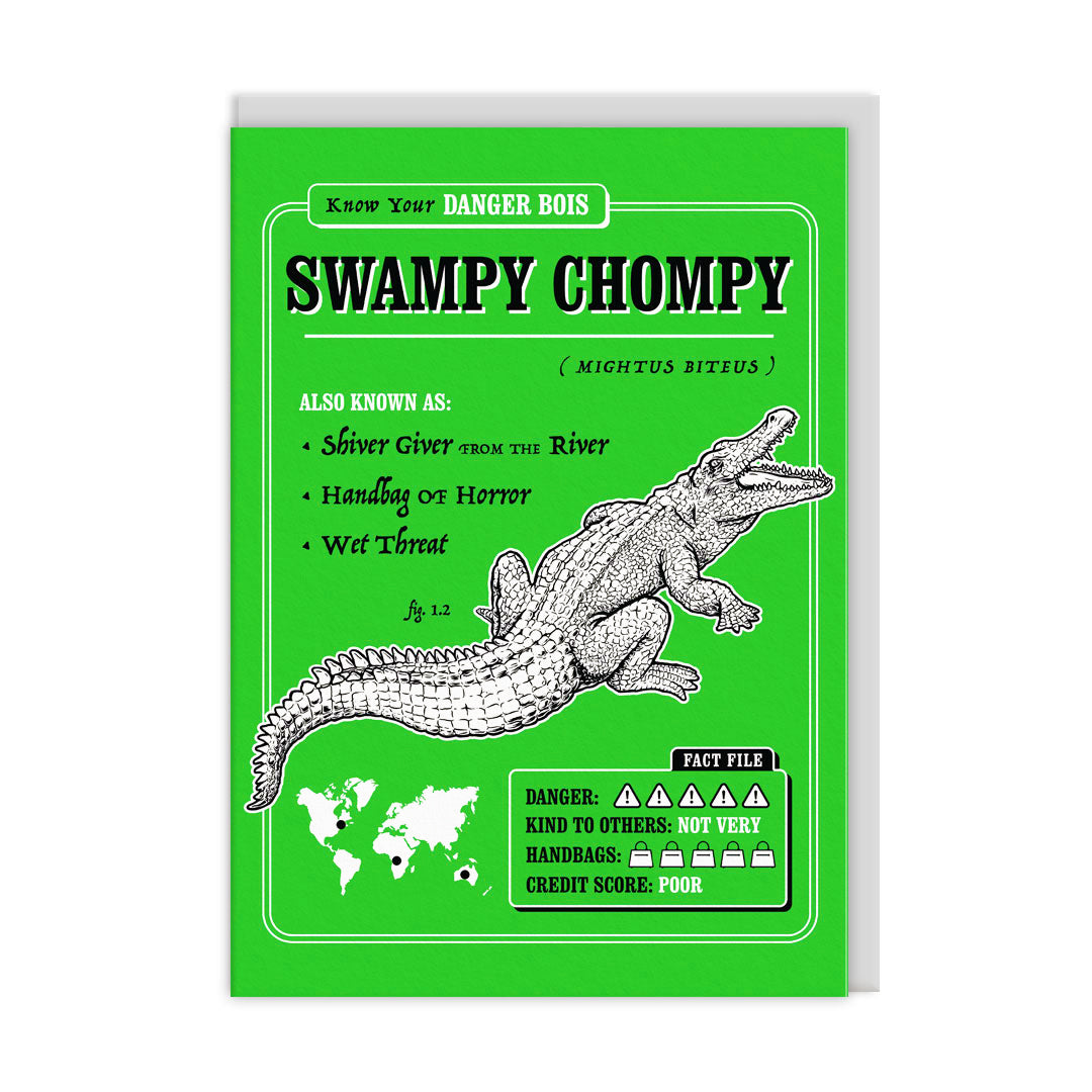 Swampy Chompy Greeting Card