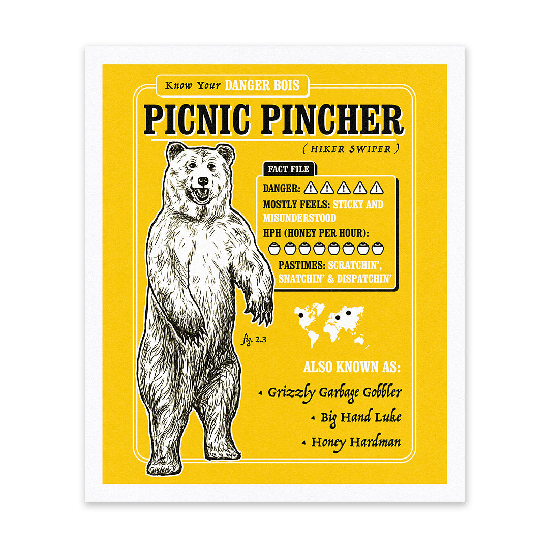 Picnic Pincher Riso Print (12x10)