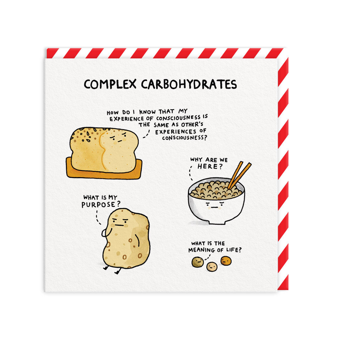 Complex Carbohydrates Square Greeting Card