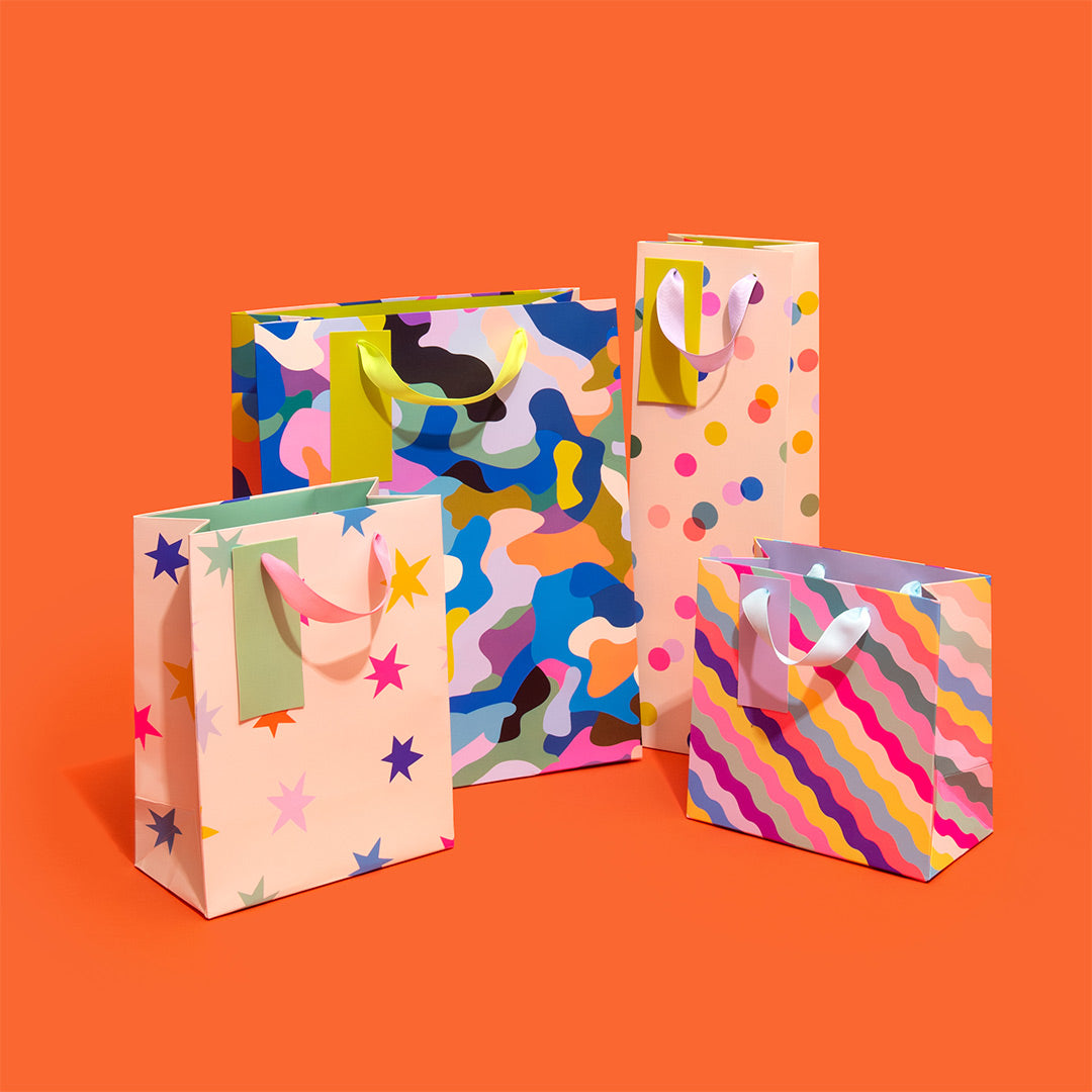 Colourful Camo Large Gift Bag