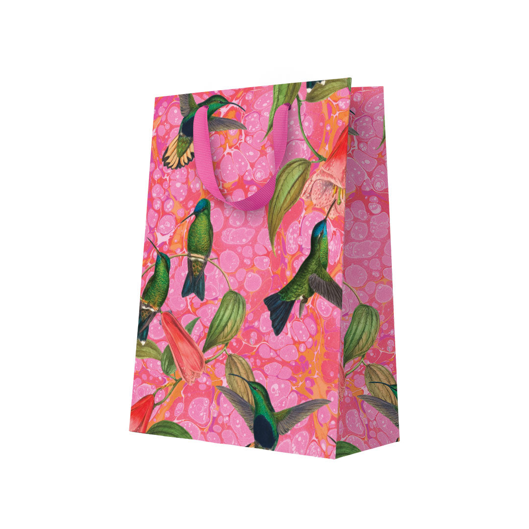 Marble Humming Bird Large Gift Bag