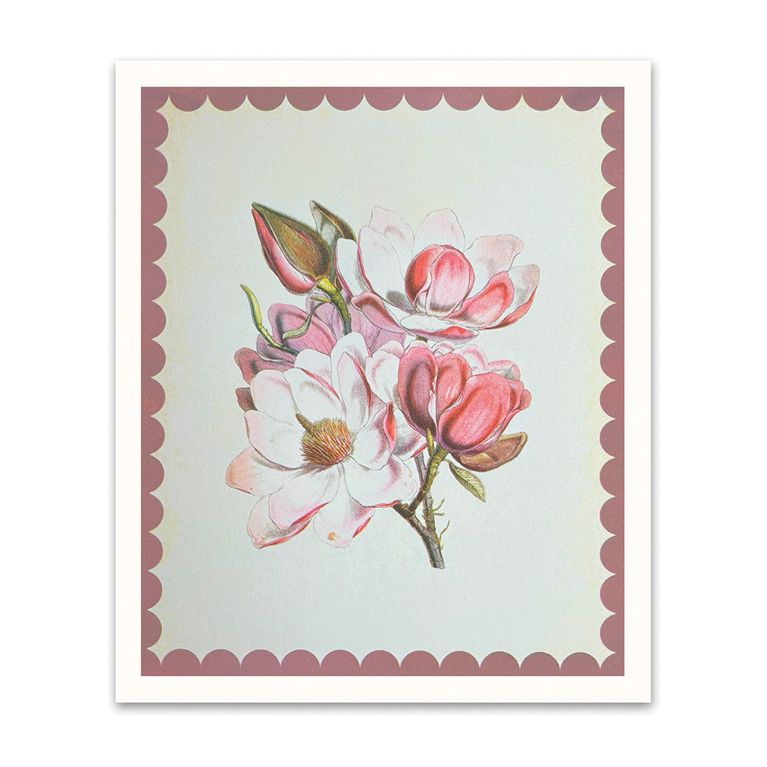 Magnolia Large Art Print (12x10)