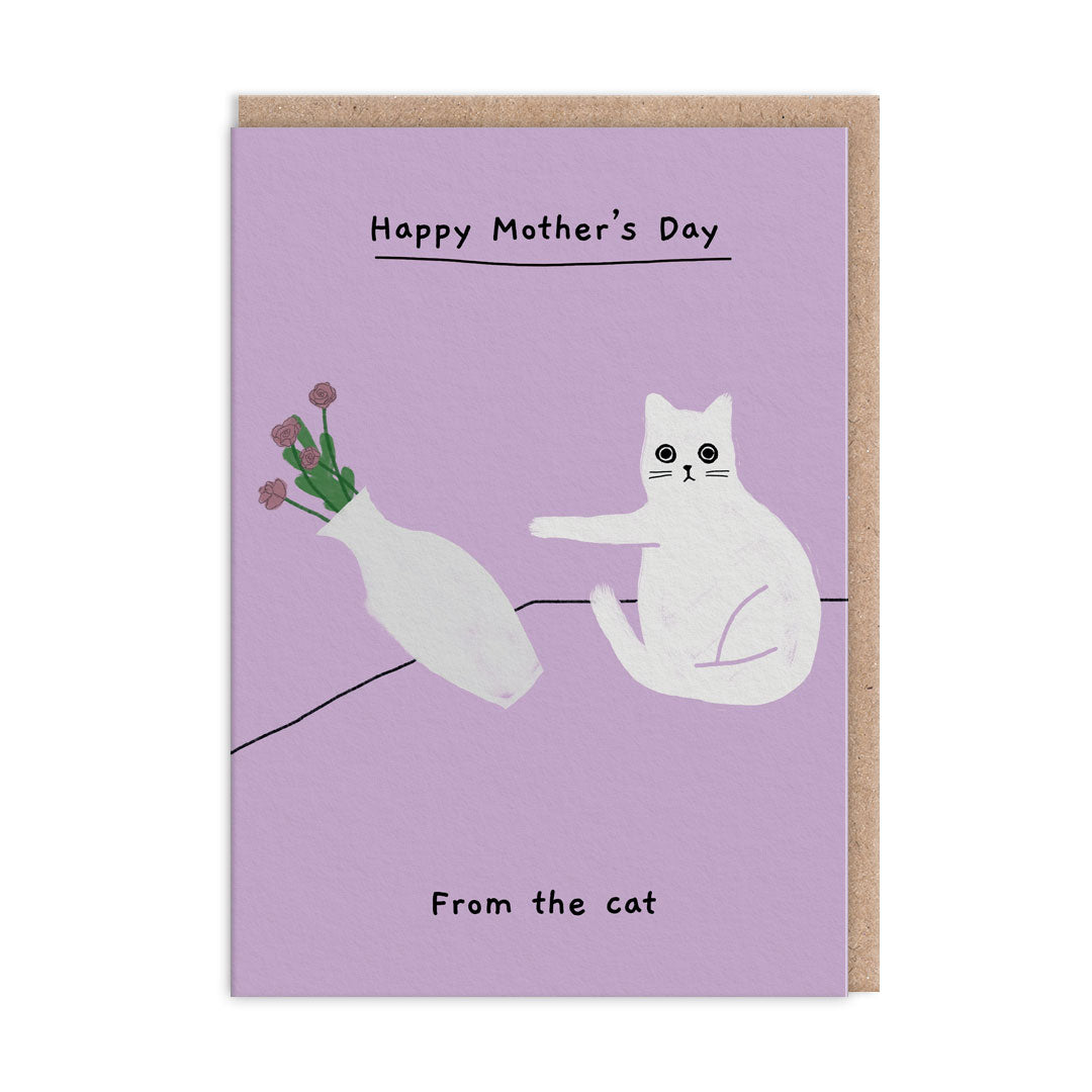 Happy Mother's Day From The Cat Greeting Card