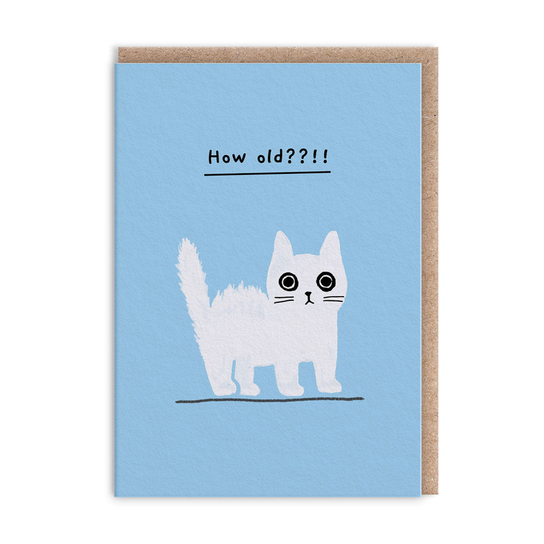 How Old Kitten Mini Greeting Card