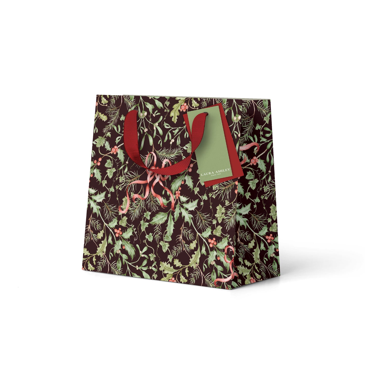 Holly and Bows Mini Gift Bag