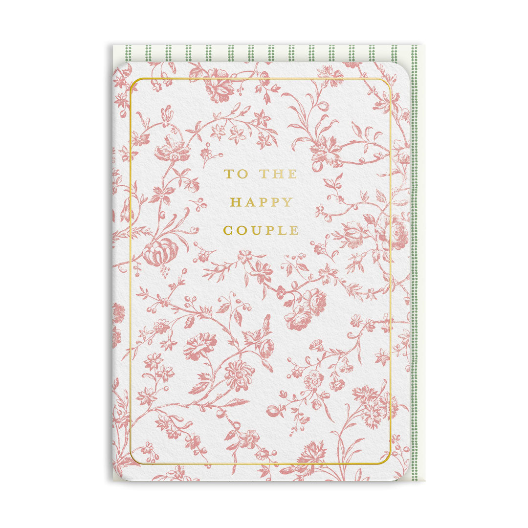 Aria Blush Happy Couple Greeting Card