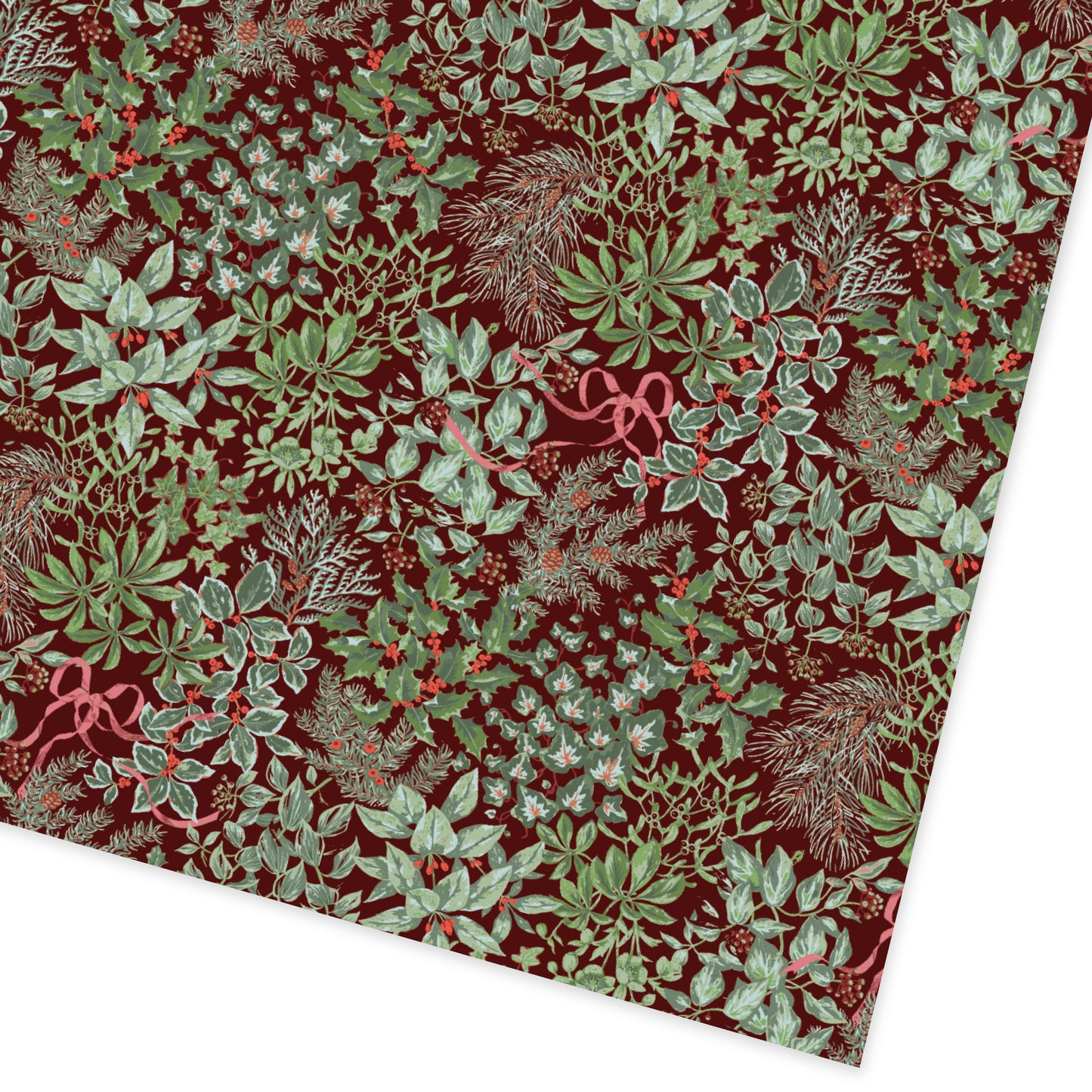 Holly and Bows Roll Wrap