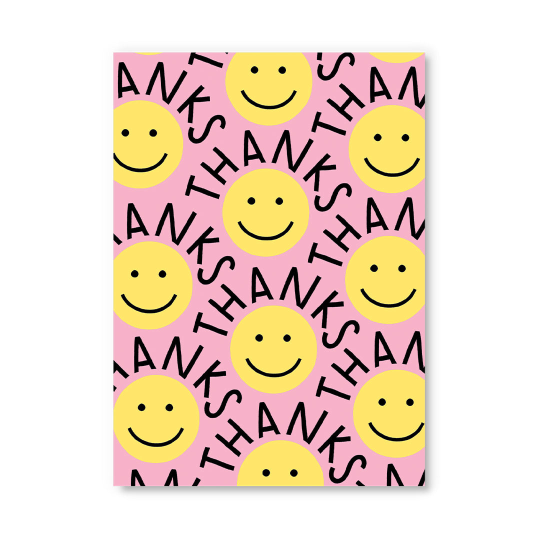 Thank You Smiley Postcard