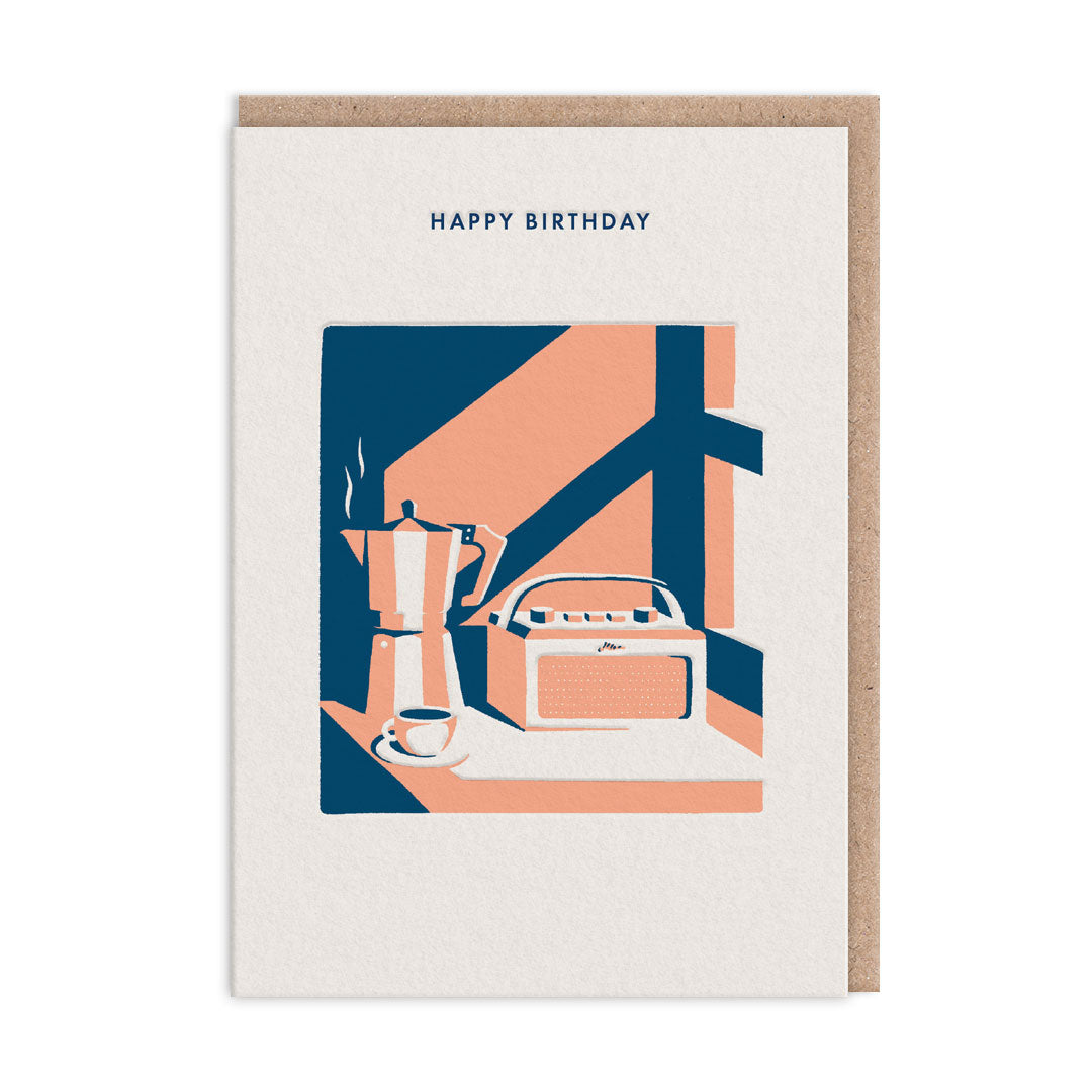 Coffee Happy Birthday Card