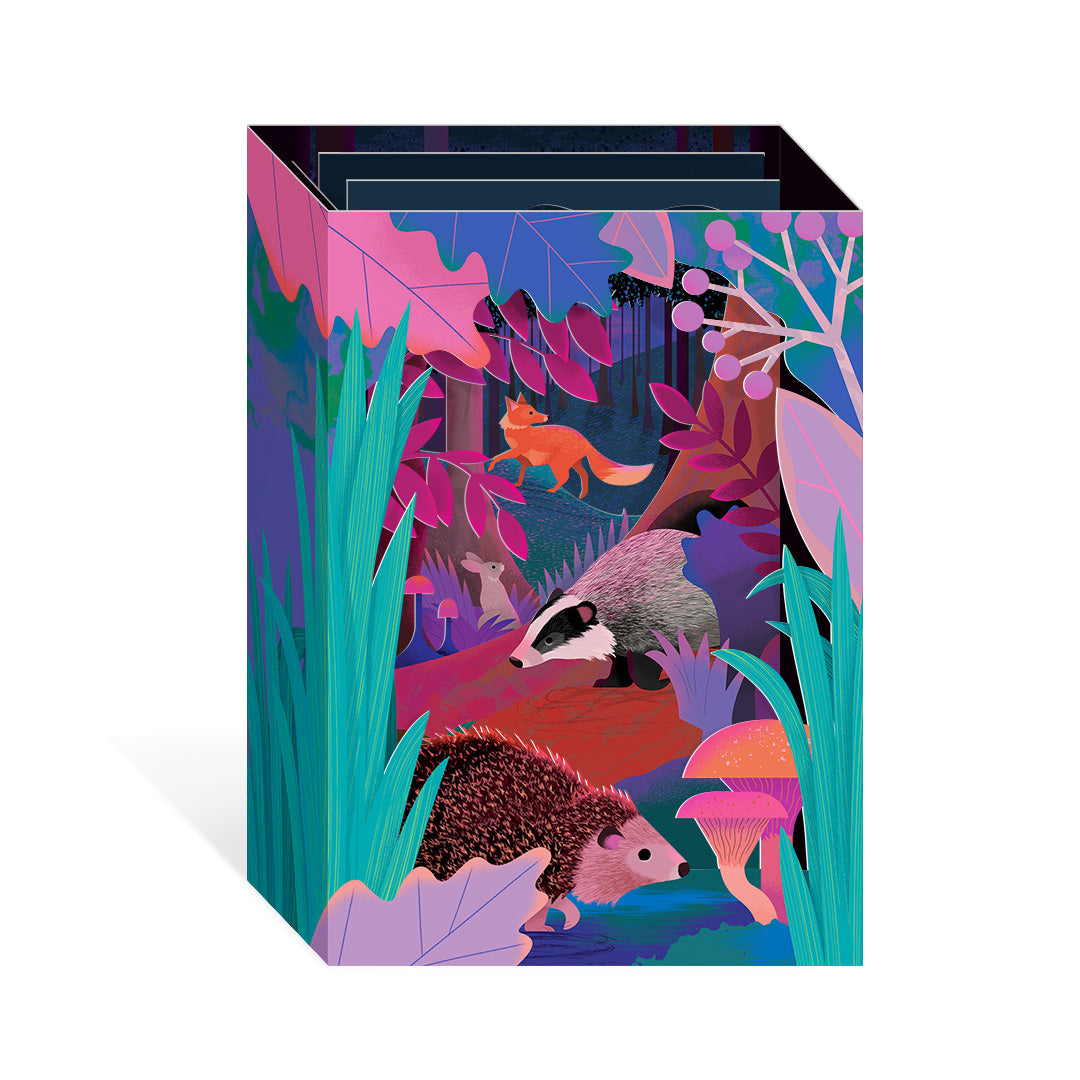 UK Mammals Pop Up Greeting Card