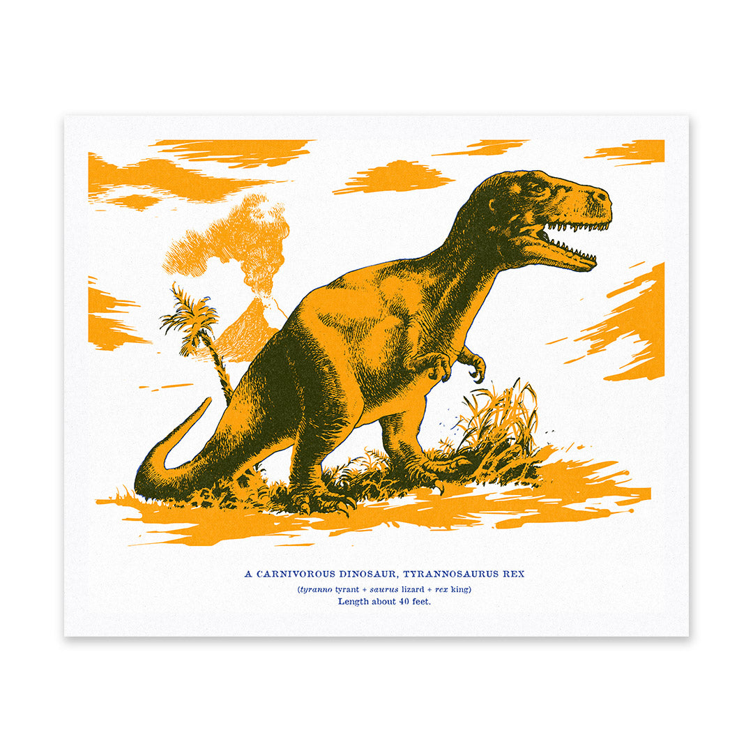 T-rex Riso Print (12x10)