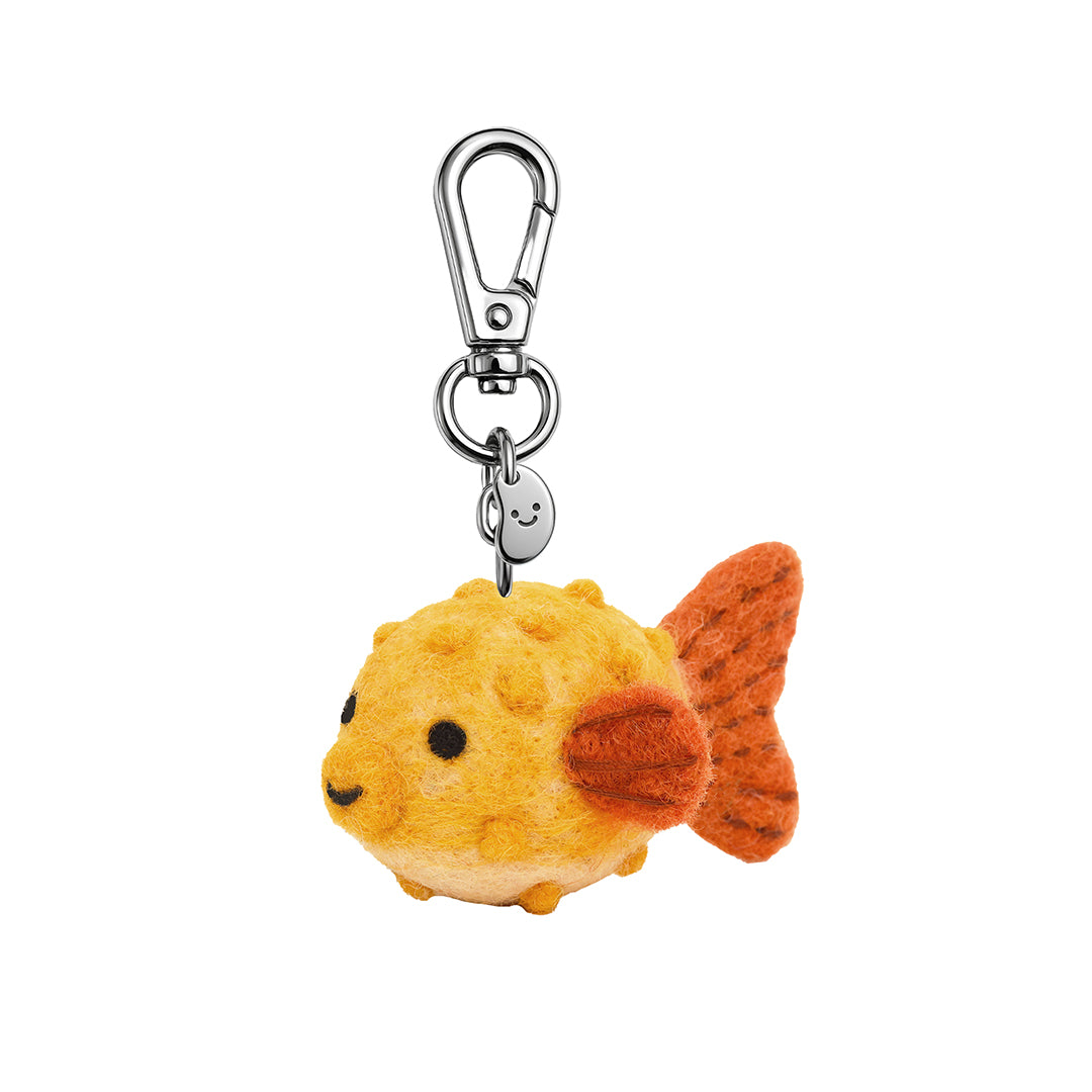 Parker The Pufferfish Felt Keychain