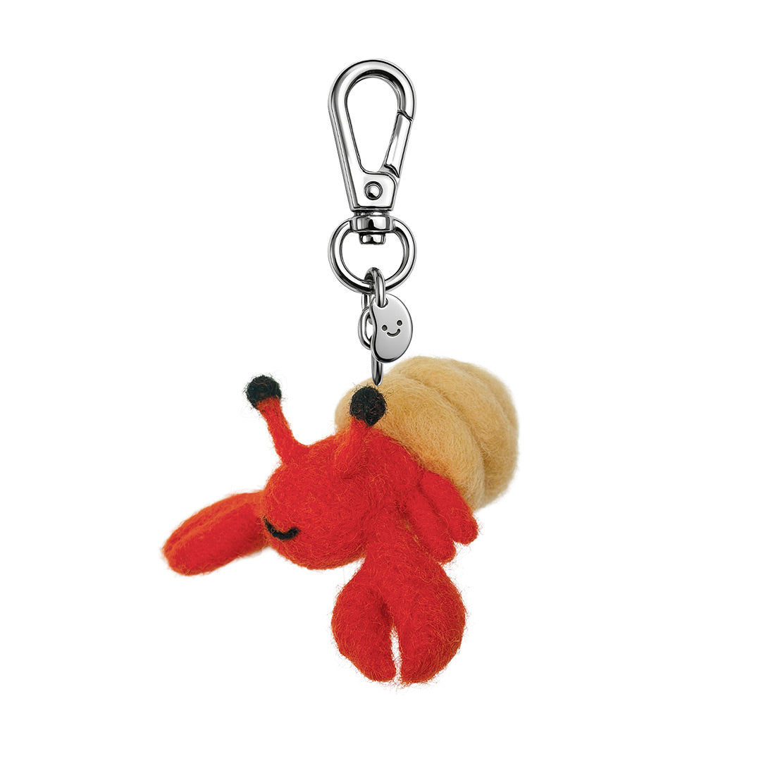 Harry The Hermit Crab Felt Keychain