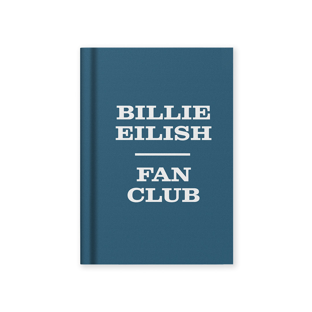 Billie Eilish Fan Club Fabric Hardback Notebook (A7)