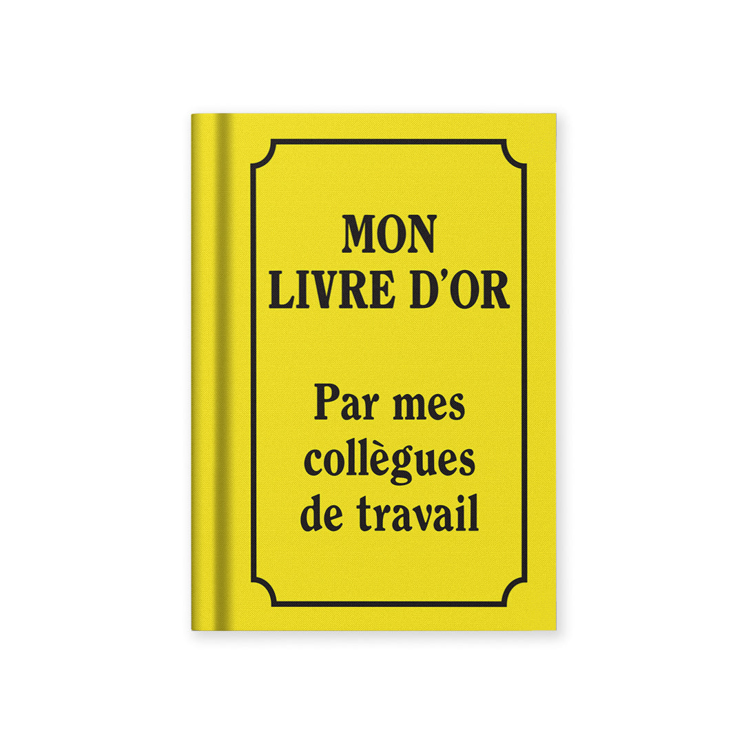 Mon Livre D'or French A7 Fabric Hardback Notebook