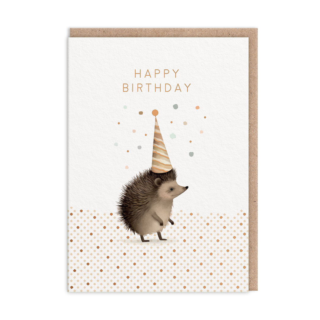 Hedgehog Happy Birthday Card