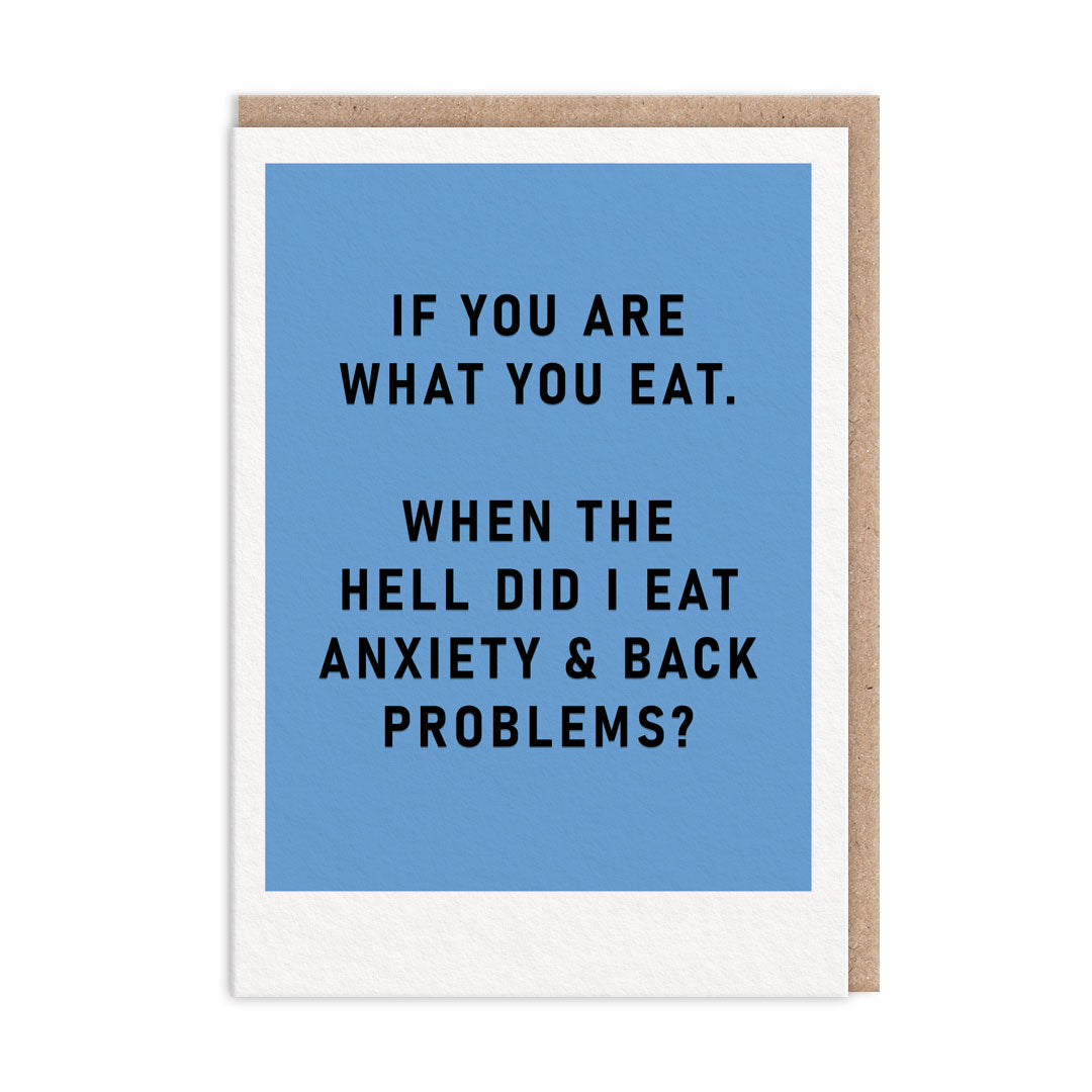 You Are What You Eat OUTLET Greeting Card