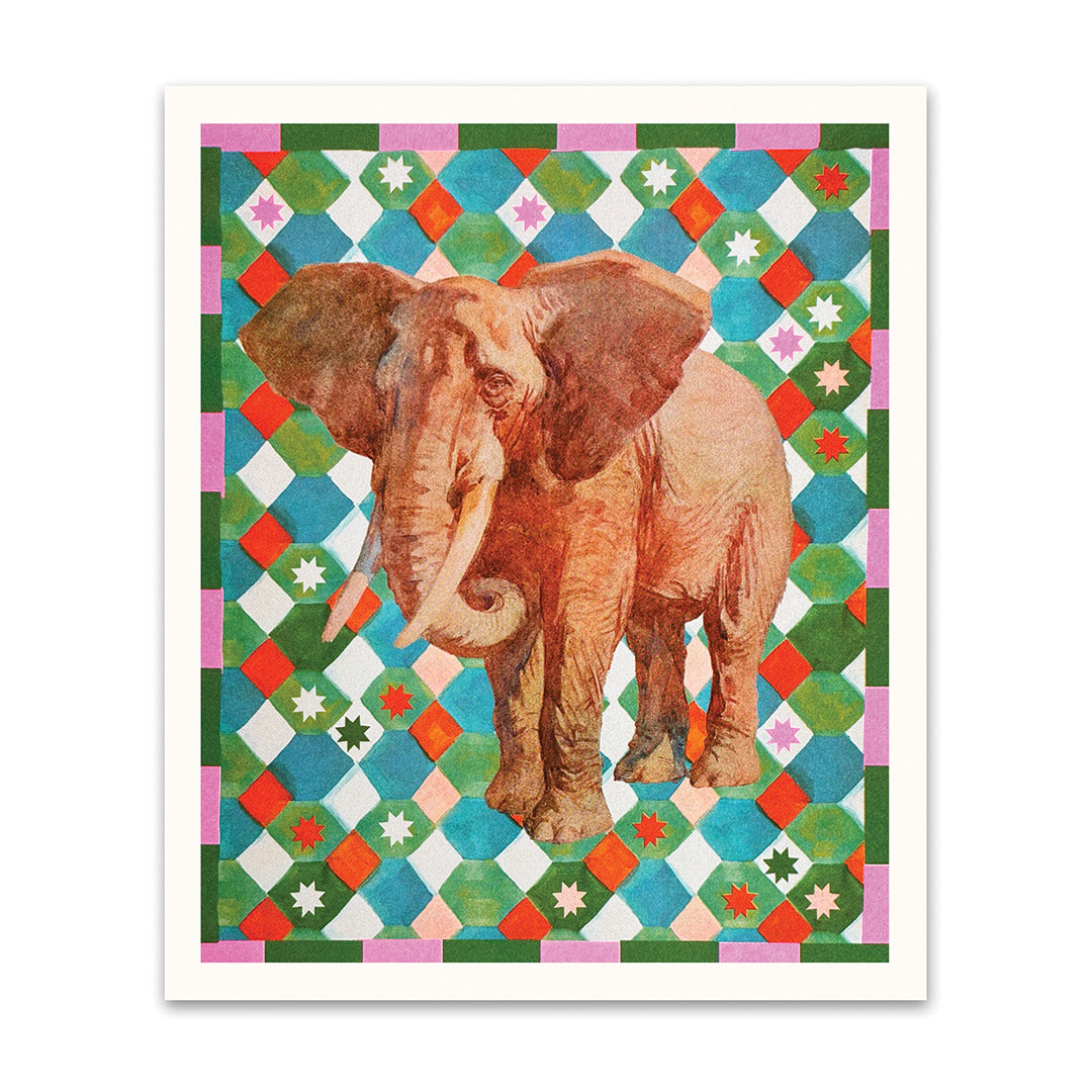 Elephant Riso Print (12x10)