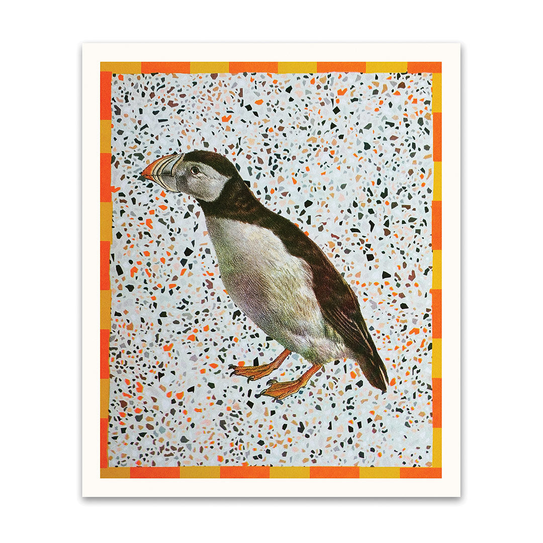 Puffin Riso Print (12x10)