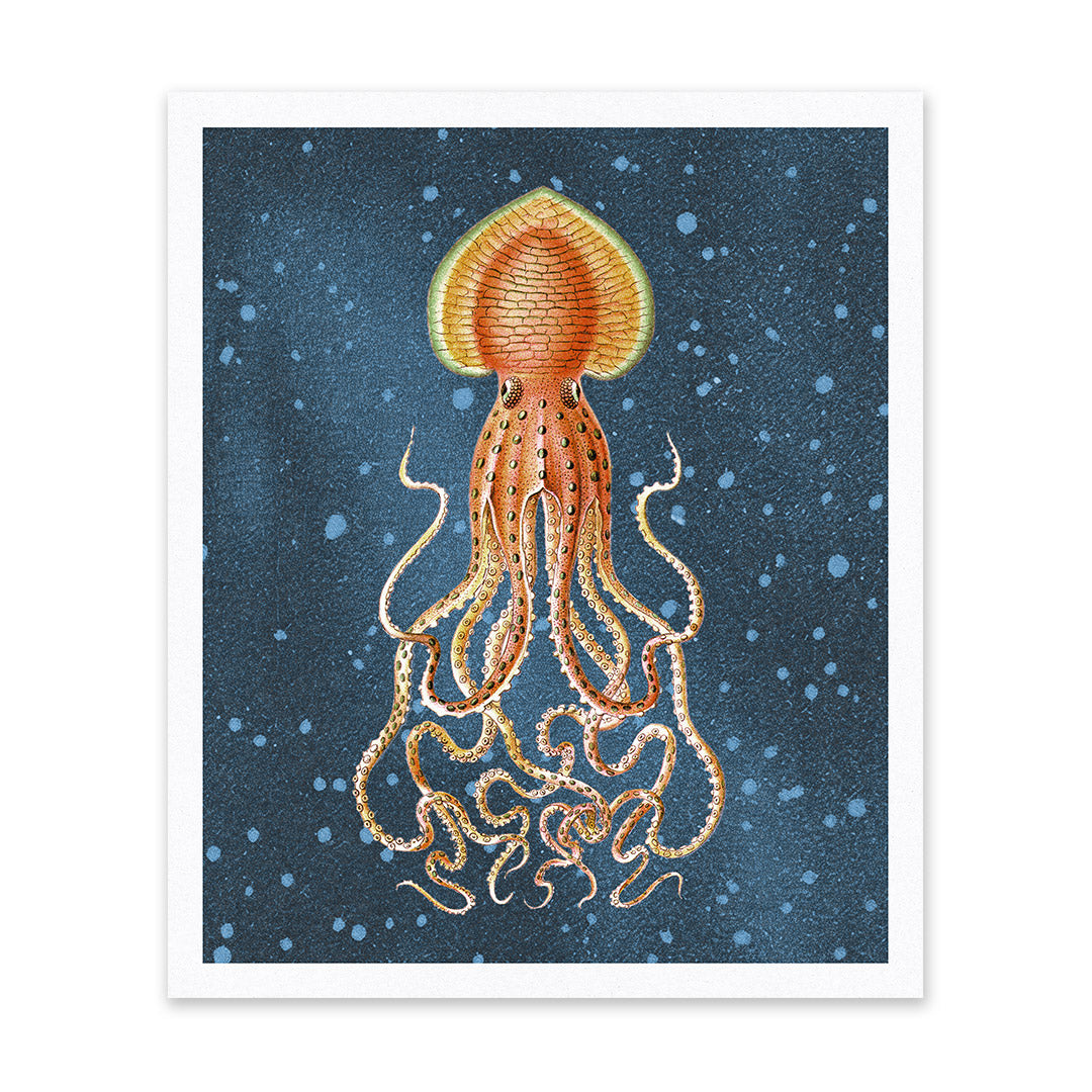 Giant Squid Riso Print (12x10)