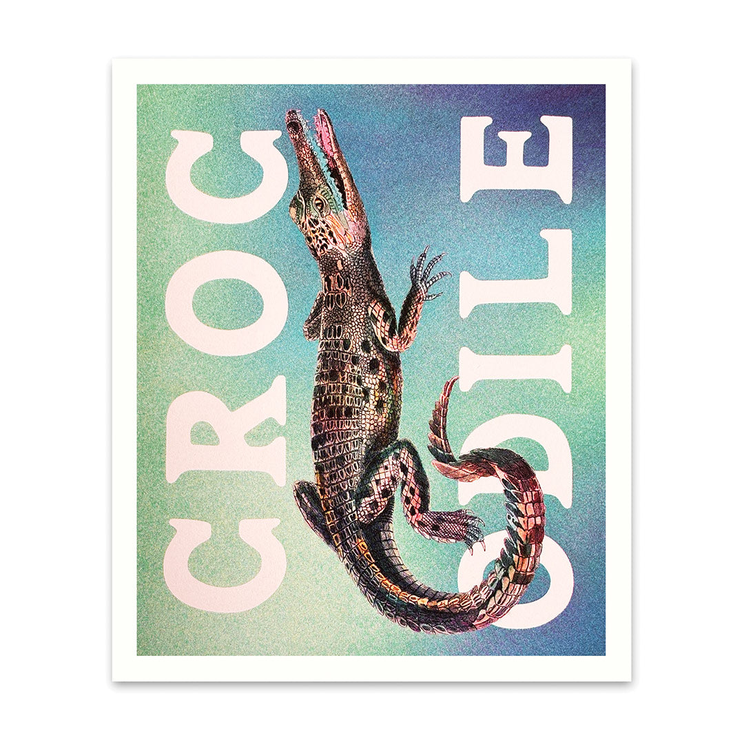 Crocodile Large Art Print