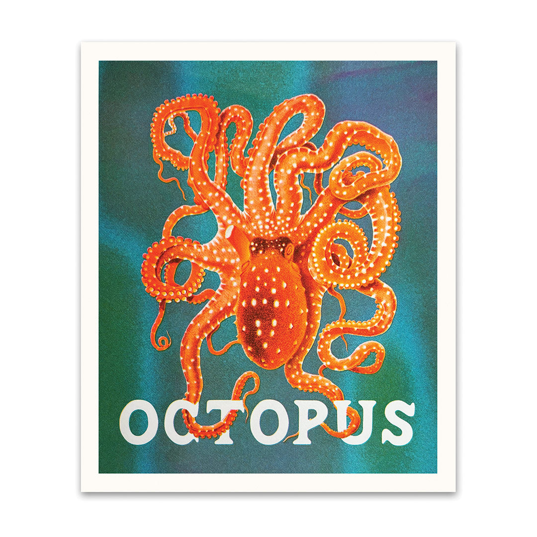 Octopus Riso Print (12x10)