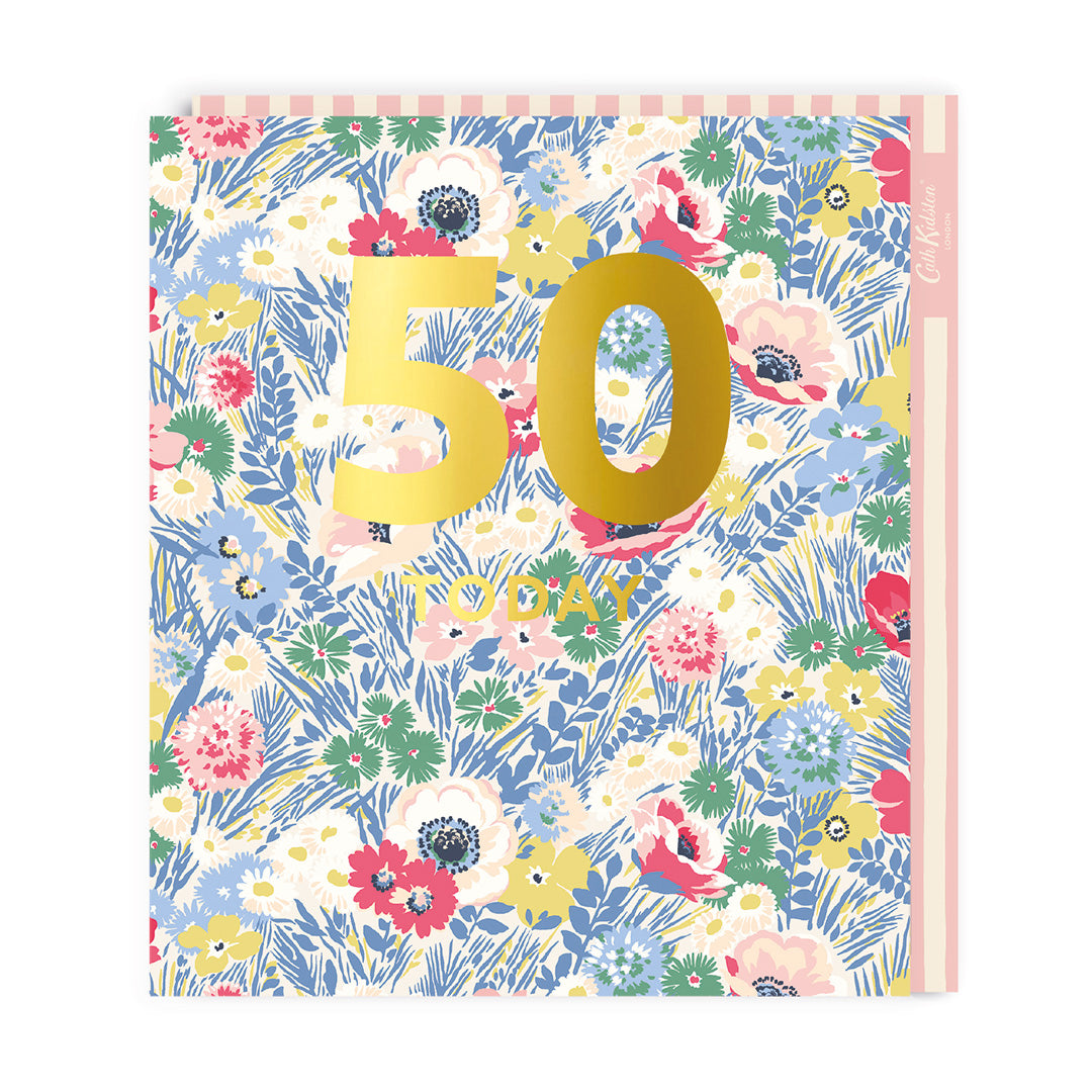 Cath Kidston 50th Birthday Card Ohh Deer