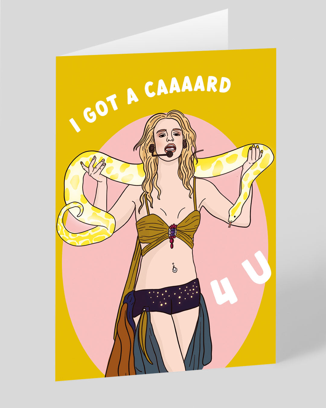 Britney Got A Card 4 U Greeting Card