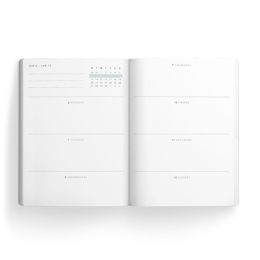 2026 Neon Floral Coral Jungle A5 Paperback Diary