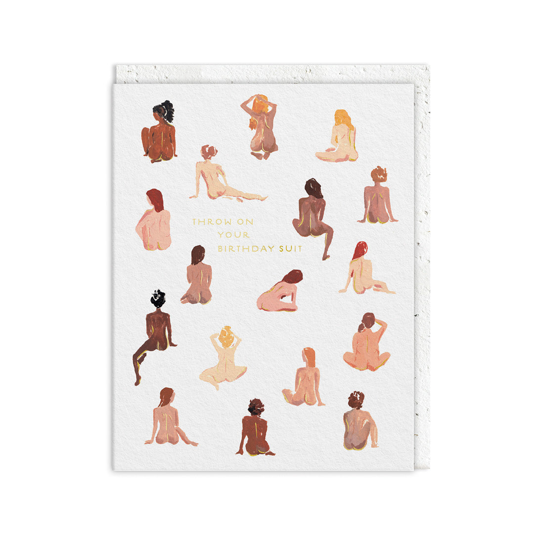 Birthday Suit Greeting Card
