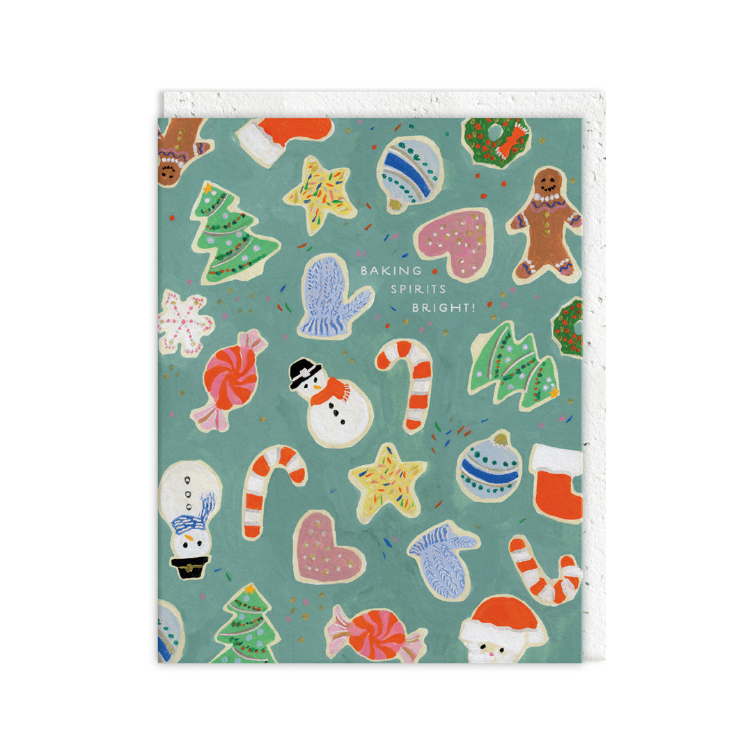 Christmas Baking Plantable Envelope Greeting Card
