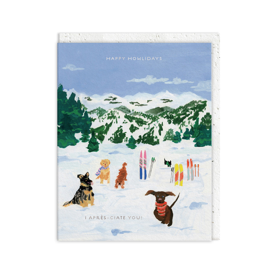 Happy Howlidays Plantable Envelope Greeting Card