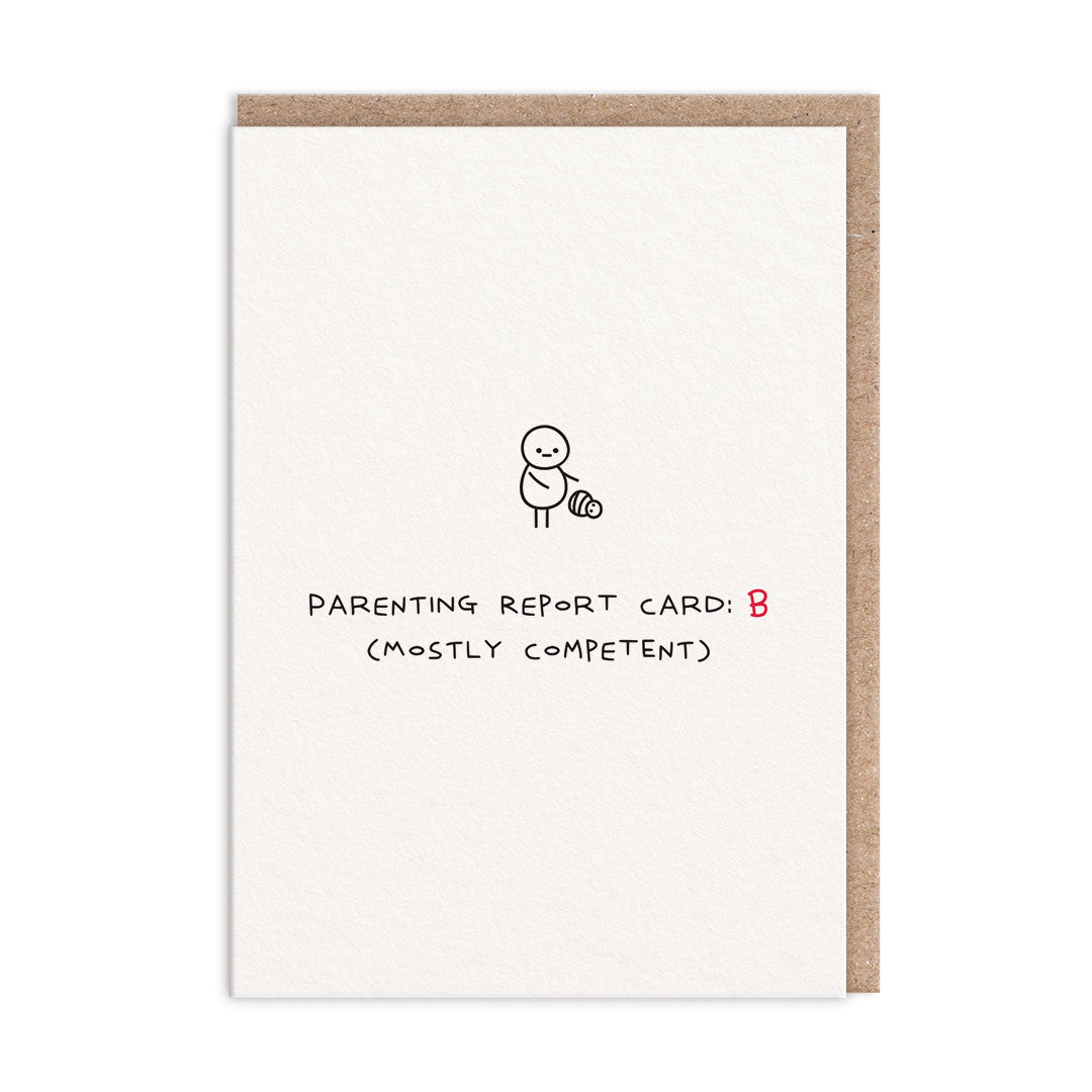 Parenting Report Card Greeting Card