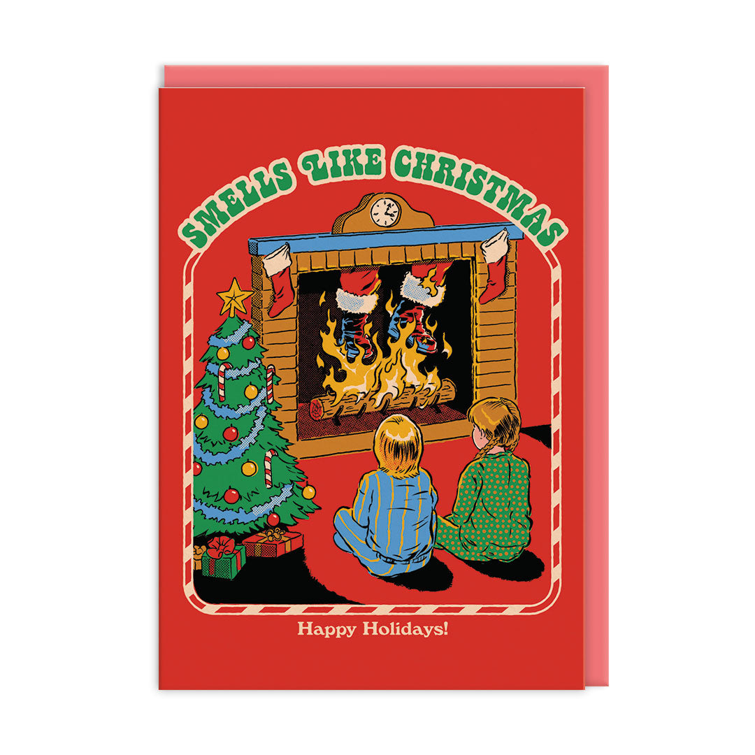 Smells Like Santa Christmas Card