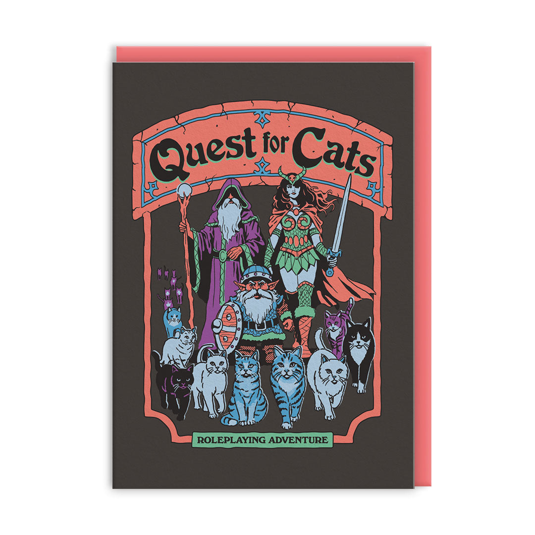 Quest for Cats Greeting Card