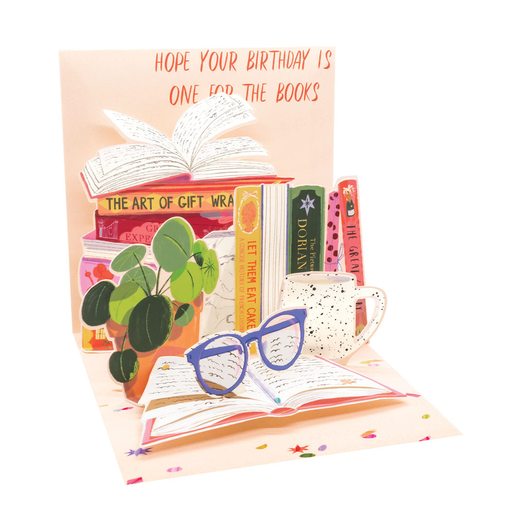 Literary Birthday Treasures: Pop-up Greeting Card