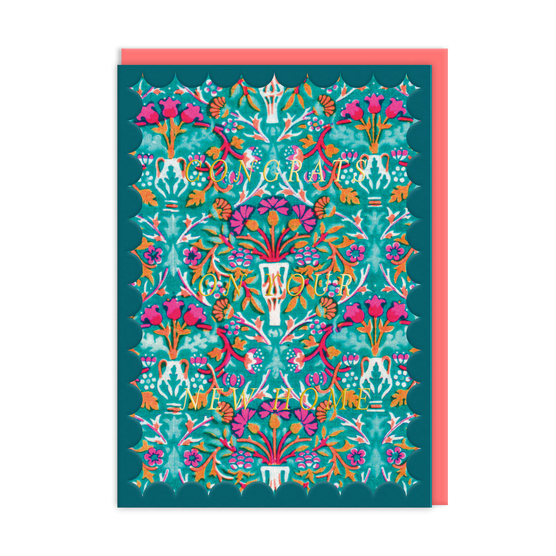 New Home Vase Greeting Card