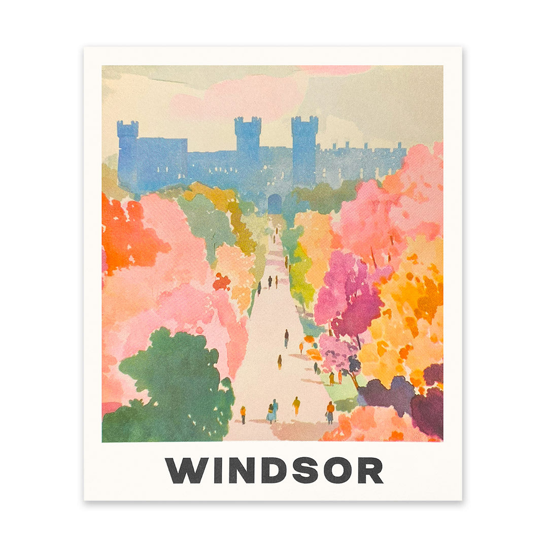 Windsor Castle Riso Print (12x10)
