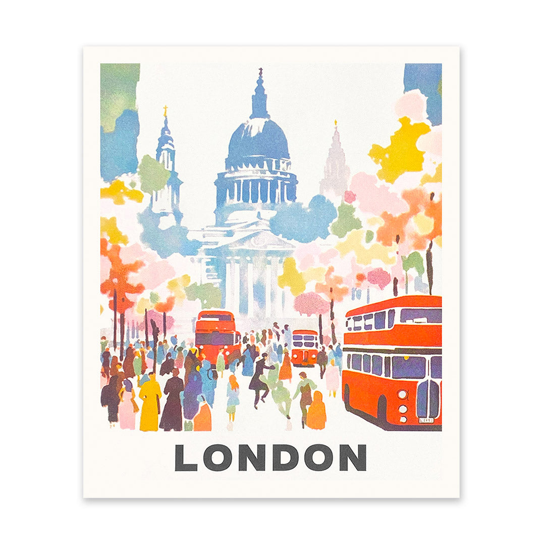 St Paul's Cathedral 4 Riso Print (12x10)