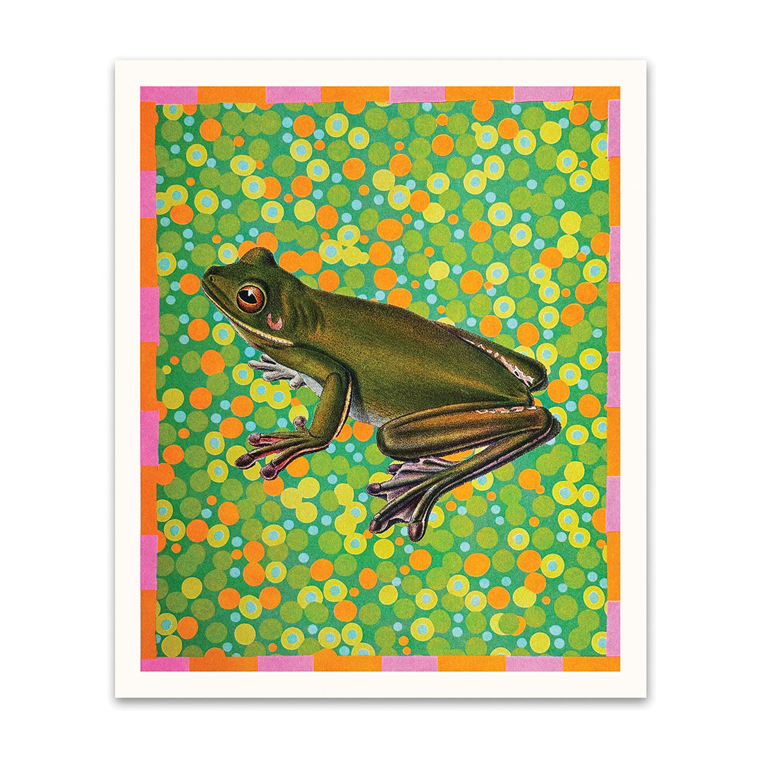 Frog Riso Print (12x10)