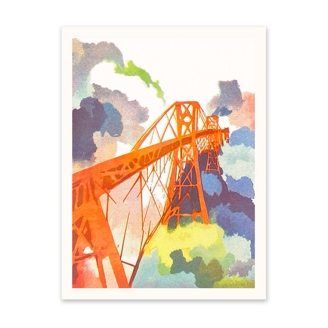 Forth Bridge Riso Print (8x6)