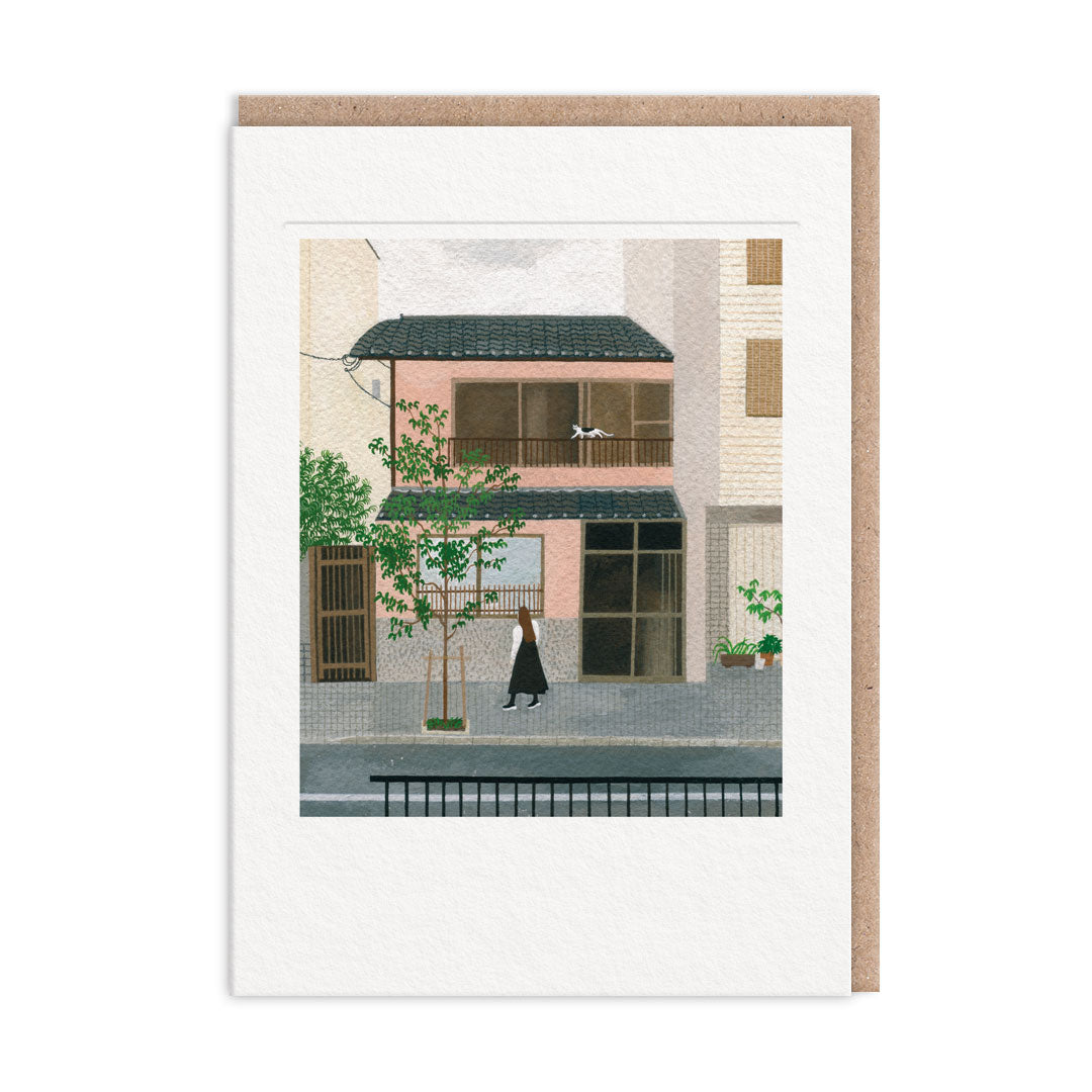 Street Cat Greeting Card