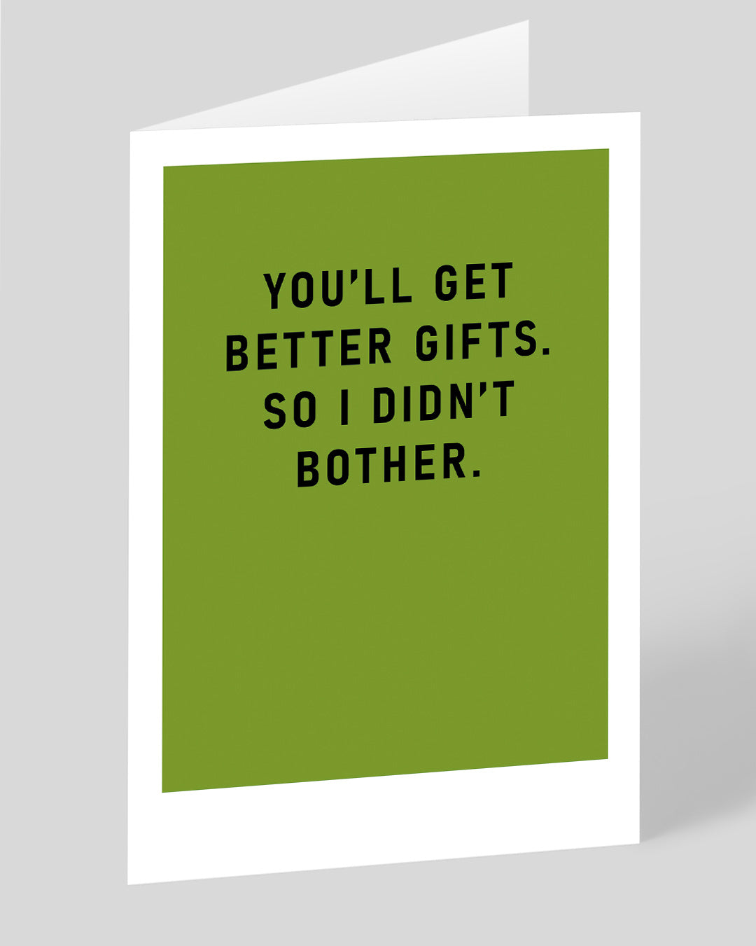 Personalised I Didn't Bother Greeting Card